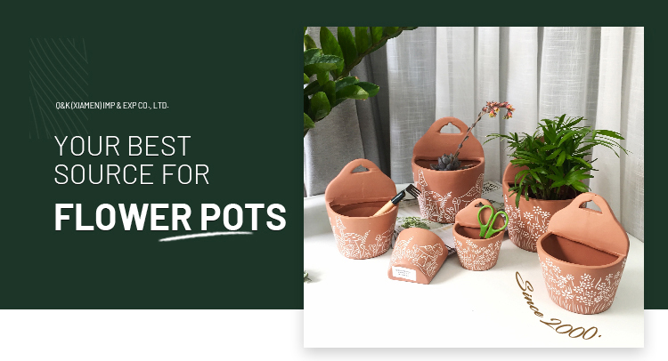 Home Garden Succulent Flower Pot Wholesale Hanging Ceramic Planter