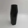 Special Shape Shiny Black Glazed Ceramic Flower Pot Manufacturer
