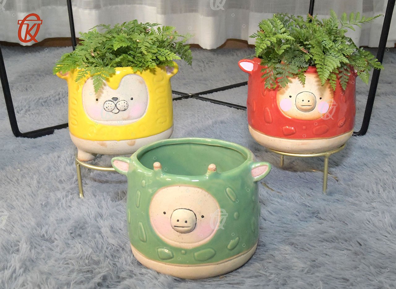 Cute Mini Small Fish sheep Animal Set Succulent Planter Ceramic Flower pot Plant Pots