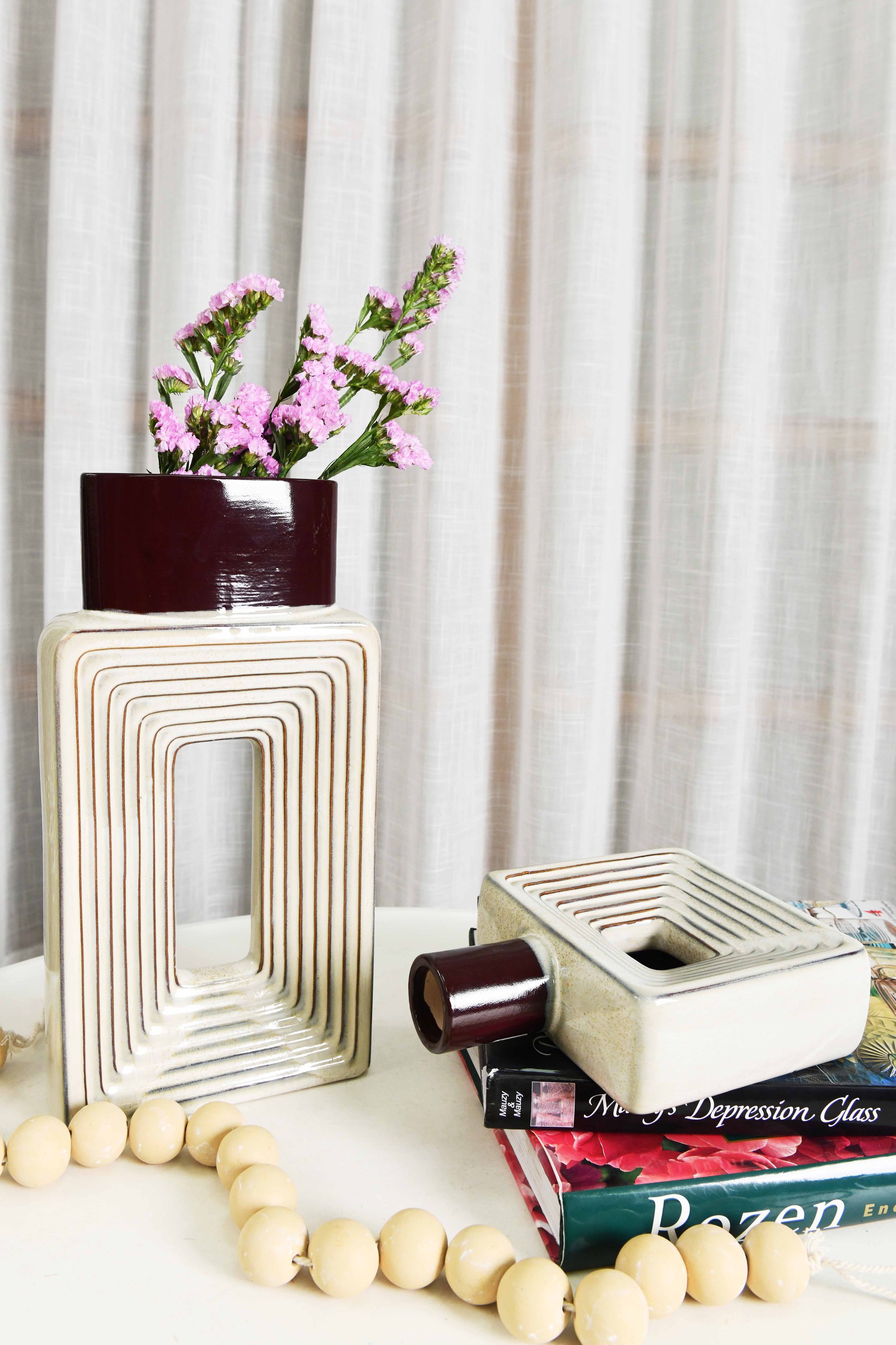 Unique Design Vintage Ceramic Planter Pot Home Decor Flowerpot Ceram Glazed