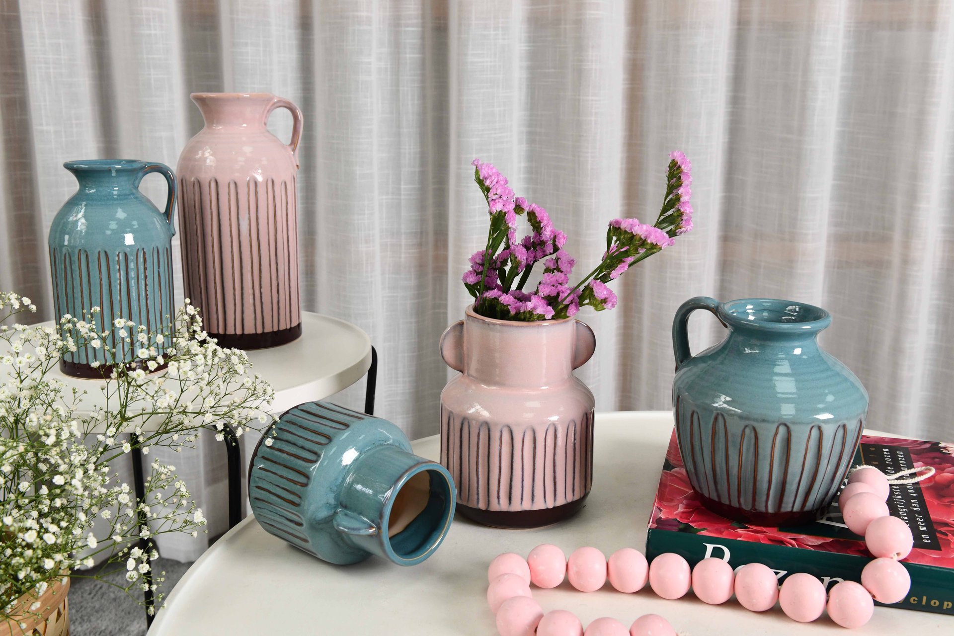 New Design Customizable Multicolor Ceramic Flower Pot