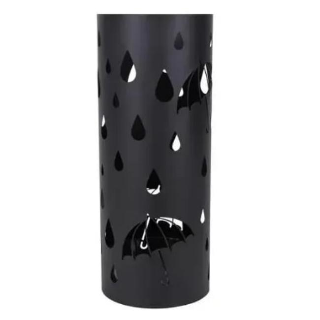 Home Entryway Cylindrical Metal Iron Umbrella Stand Holder