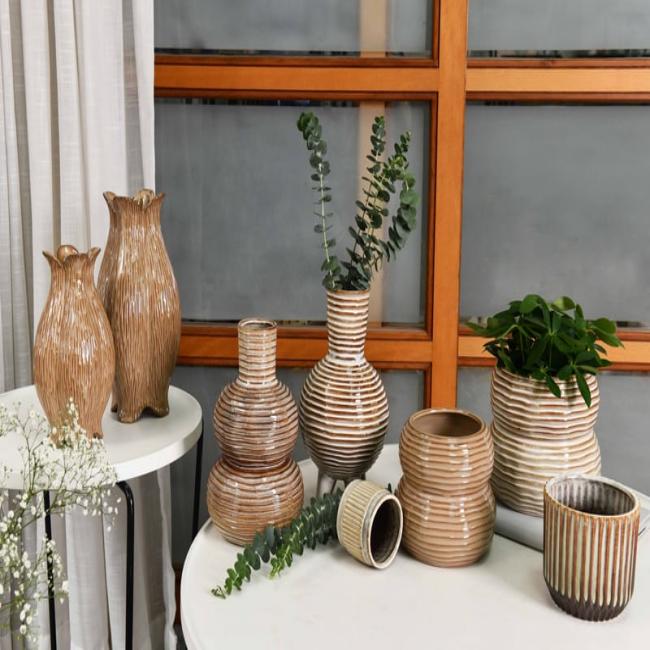 High Quality Irregular Indoor Kettle Planter Unique Pots Ceramic Flower Pot