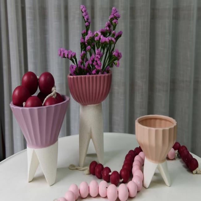 Custom High Quality Mini Ceramic Flower Pot With Different Colors