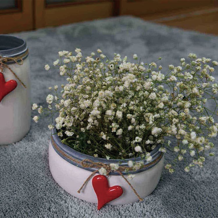 Season Decoration Ceramic For Plants Glazed Pots For Valentine's Day