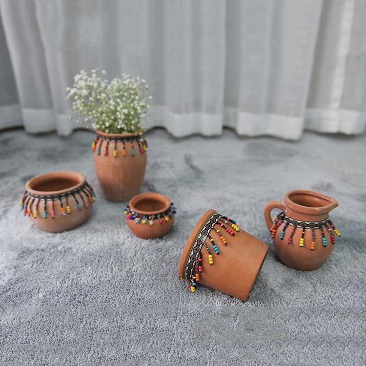 Painted Pots Modern Desktop Pot Terracotta Planter