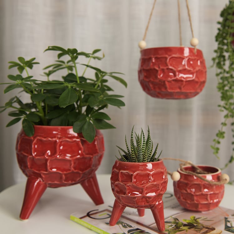 Outdoor Glazed Flower Plant Pot Pots Succulent Plants Ceramic Planter
