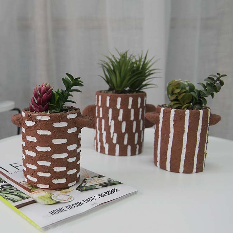 New Custom Garden Round Small Terracotta Planter Pot