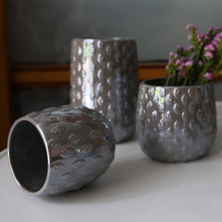Hot Sale Balcony Cylind Bonsai Ceramic Planter Flower Pot