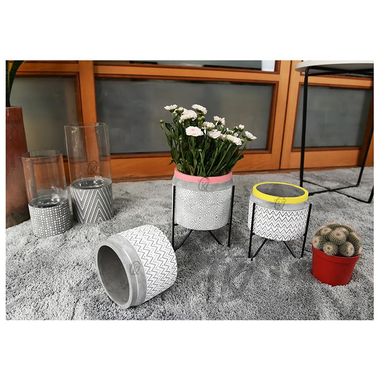Concrete Pots Cement Flower Pot Design Nordic Simple