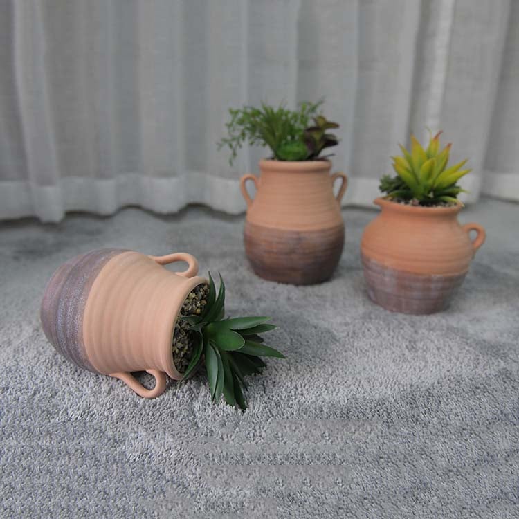 New Design Flower Pot Printing Indoor Small Plant Pots Ceramic Planter