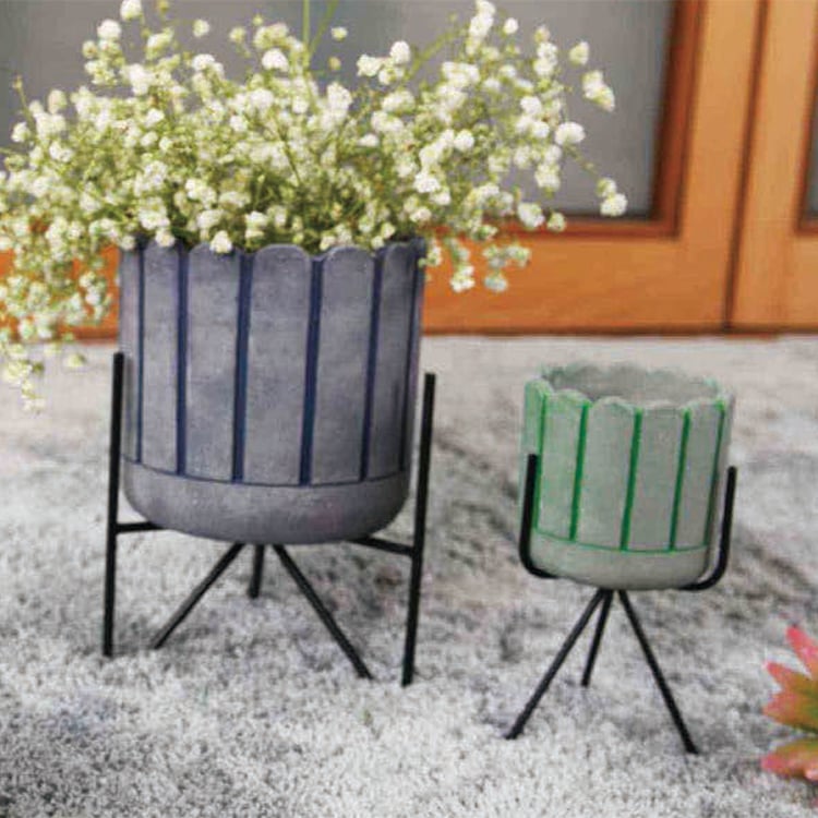 Hot Promotion Texture Cement Planter Mini Flower Pot