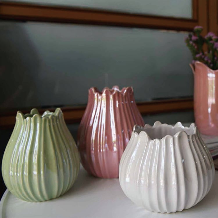Succulent Plant Garden Supplies Flower Pot Ceramic Planters For Living Room