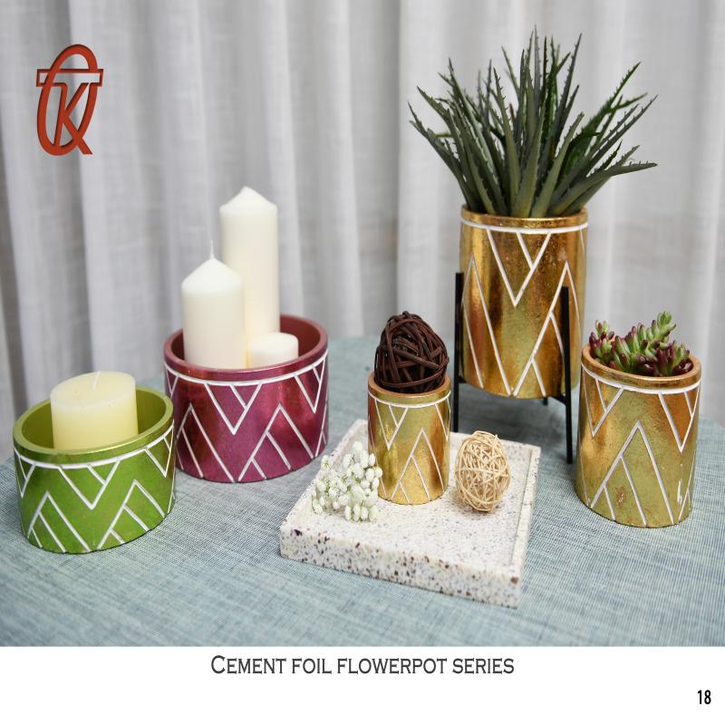 Cement Foil Flowerpot Series