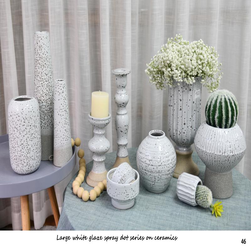 Ceramic Indoor Decorative Bonsai Plant Flower Pots Candle Holder