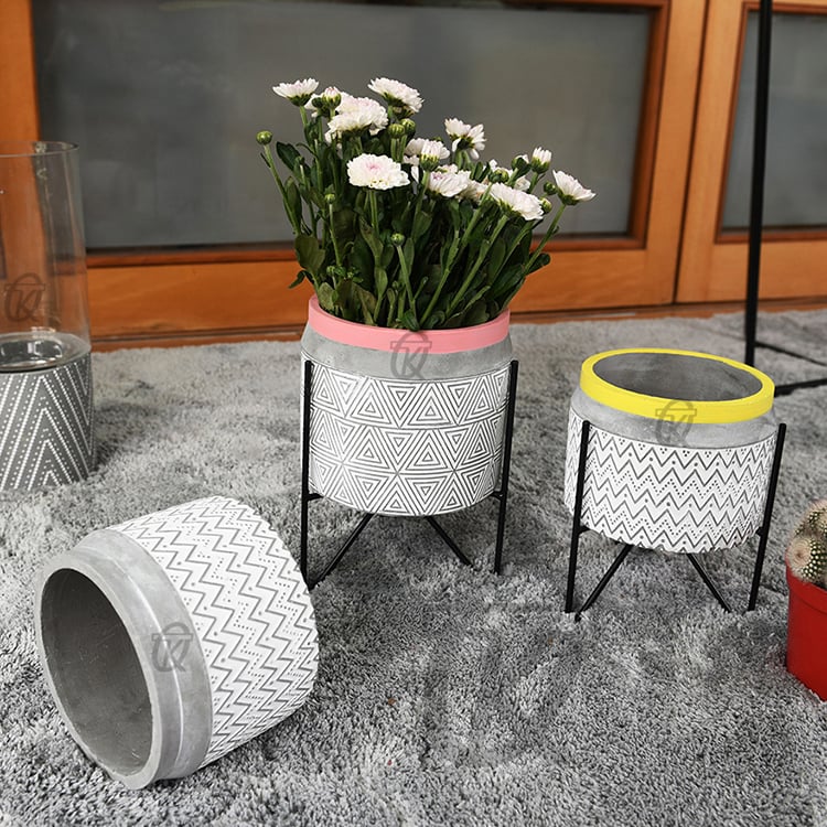 Concrete Pots Cement Flower Pot Design Nordic Simple