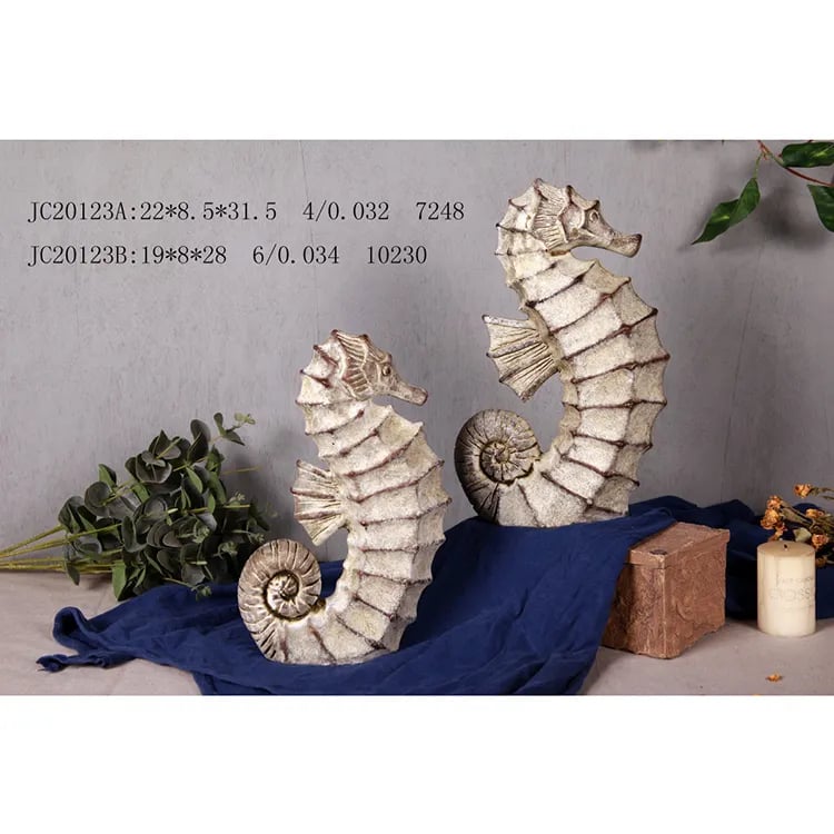 Creative Decoration Seahorse Animal Stone Cement Flower Pot